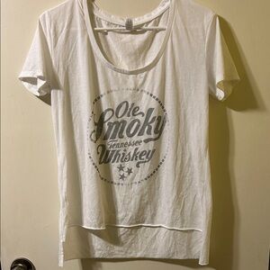 Next Level Apparel White Graphic Tee